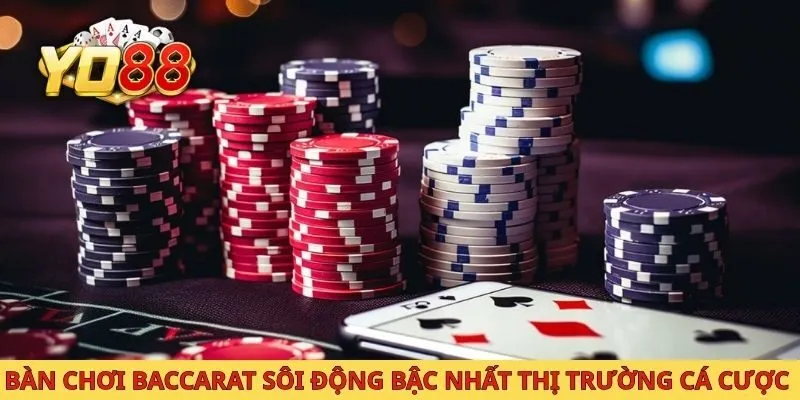 Bàn chơi Baccarat sôi động bậc nhất thị trường cá cược 