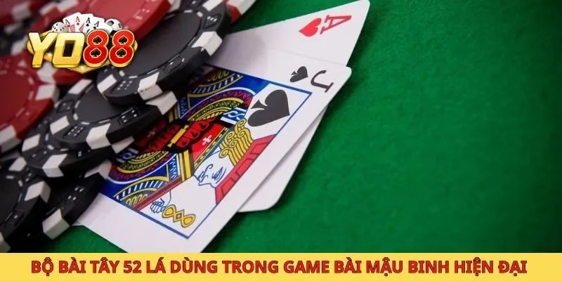 Bộ bài tây 52 lá dùng trong game bài mậu binh hiện đại