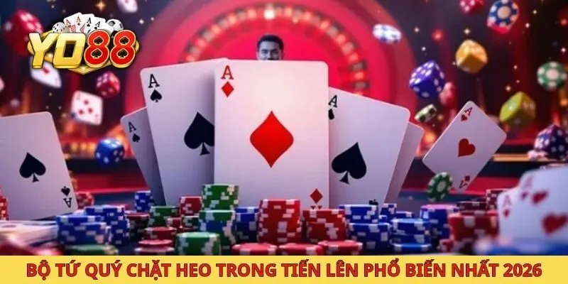 Bộ tứ quý chặt heo trong tiến lên phổ biến nhất 2026