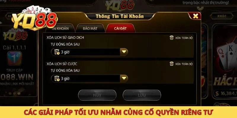 Các giải pháp tối ưu nhằm củng cố quyền riêng tư