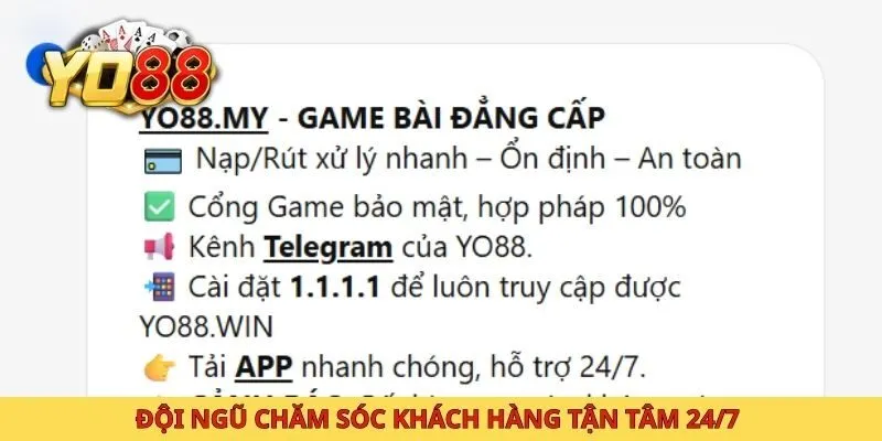 Đội ngũ chăm sóc khách hàng tận tâm 24/7