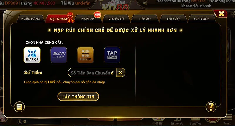 Nạp Tiền, Rút tiền Yo88 An Toàn Và Nhanh Chóng