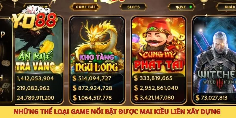 Những thể loại game nổi bật được Mai Kiều Liên xây dựng