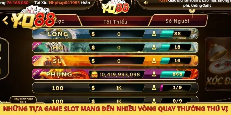 Những tựa game slot mang đến nhiều vòng quay thưởng thú vị