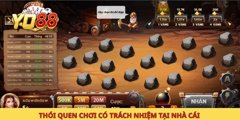 Thói quen chơi có trách nhiệm tại nhà cái